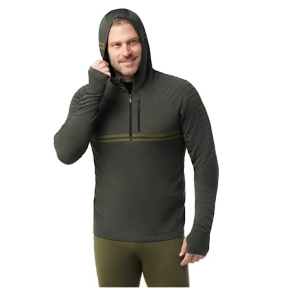 Smartwool men’s intraknit merino tech 1/2 zip hoodie size M